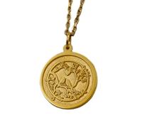 LKBEADS Collar de plata de ley 925 de 22 mm|Pájaros enamorados - colgante de agapornis hecho a mano|Romántico para aniversario|Boda o San Valentín|Amuleto de amor|Joyería chapada en oro|LK_PNK_01774