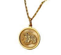 LKBEADS Collar de plata de ley 925 de 24 mm | Cadena de 45 cm | Oso celta | Colgante de mamá osa | Joyería con dije de oso | Familia | Mamá delicada | Baño de oro | L_01426