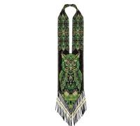 LKBEADS Collar ucraniano de búho Gerdan con cuentas de semillas, joyería tradicional multicolor hecha a mano, joyería ucraniana |LK_UKRN_1167