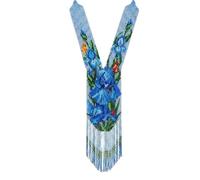 LKBEADS Collar ucraniano de flores Gerdan con cuentas de semillas, joyería tradicional multicolor hecha a mano, joyería ucraniana con cuentas |LK_UKRN_0125