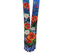 LKBEADS Collar ucraniano floral Gerdan con cuentas de semillas, joyería tradicional multicolor hecha a mano, joyería ucraniana con cuentas |LK_UKRN_0274