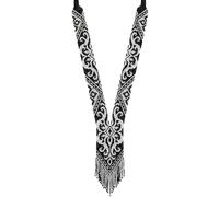 LKBEADS Collar ucraniano Gerdan con cuentas de semillas y motivos arabescos, joyería tradicional multicolor hecha a mano, joyería ucraniana |LK_UKRN_0359