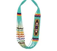 LKBEADS Collar ucraniano Gerdan con cuentas geométricas étnicas, joyería tradicional con cuentas de semillas, multicolor, hecho a mano, joyería de Ucrania |LK_UKRN_0821