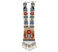 LKBEADS Collar ucraniano Gerdan con ojo que todo lo ve y animal, cuentas de semillas, joyería tradicional multicolor hecha a mano, joyería ucraniana |LK_UKRN_0446