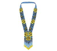 LKBEADS Collar ucraniano Gerdan de rosa dorada con cuentas de semillas, joyería tradicional multicolor hecha a mano, joyería ucraniana |LK_UKRN_0399