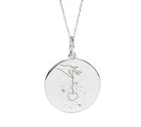 LKBEADS Plata de ley 925 | Collar místico | Colgante de lanzador de hechizos mágicos | Con cadena de 45 cm. Tamaño: 24 mm | Delicado dije chapado en plata, joyería unisex hecha a mano | LK_PNK_02221