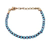 LKBEADS Pulsera de granate y apatita de 2-4 mm con cuentas facetadas en forma de rondelle y cierre ajustable chapado en oro de 18 cm para hombre y mujer | LK_STACK_07625