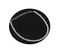 LKBEADS Rainbow Moonstone rondelle 3-4mm faceted 7inch Sterling Silver Stacking Beaded Bracelet, Simple Layering, Dainty Gemstone Bracelet, Fine Jewelry, Minimalist,