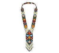 LKBEADS Ramo de tulipanes, collar ucraniano Gerdan, cuentas de semillas, joyería tradicional, multicolor, hecho a mano, joyería ucraniana con cuentas |LK_UKRN_0352