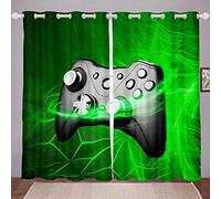 LKCD Cortinas Cocina Ventana Corta Gamepad De Videojuegos para Adolescentes Y Adultos 150X166Cm Cortinas Habitacion 3D Patrón Cortinas Opacas Habitacion Y Dormitorio para Infantiles