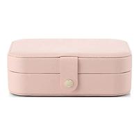 LKDCNUP Caja para guardar joyas, Caja organizadora de joyas, caja portátil viaje con Panel espejo alta definición compatible dos capas. Organizadores y almacenamiento