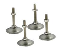 LKDCNUP Pies niveladores Ajustables, 4 Uds. Taza de pie Ajustable for Muebles con Rosca M8x100mm, nivelador diámetro Base 38mm for máquina Herramienta, cocinas