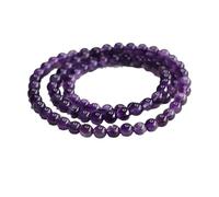 LKDCNUP Pulsera de la suerte, Pulsera Admissing en Amatista Pura - de Preciosas Pulseras Antipropensas for Mujer