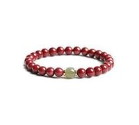 LKDCNUP Pulsera de la suerte, Pulsera china de Feng Shui for mujer, pulsera señora, riqueza, suerte y protección, cuentas cinabrio rojo for cumpleaños