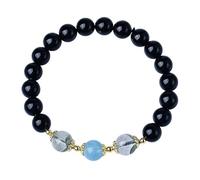 LKDCNUP Pulsera de la suerte, Pulsera de cristal chakra for energía positiva, reduce la ansiedad, joyería cuentas redondas, piedras, regalo for mujeres y hombres