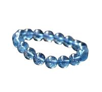 LKDCNUP Pulsera de la suerte, Pulsera de cristal ráfaga zafiro pulsera cuentas Buda azul transferencia pareja decoración
