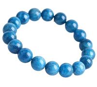 LKDCNUP Pulsera de la suerte, Pulsera de un solo bucle color gris fósforo azul con ojo gato cuentas redondas DIY pulsera accesorios pequeños