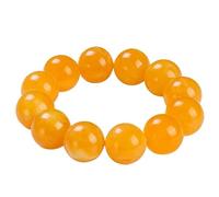 LKDCNUP Pulsera de la suerte, Pulsera elástica con cuentas redondas de piedras preciosas