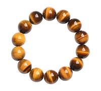 LKDCNUP Pulsera de la suerte, Pulseras de cuentas piedras preciosas ojo tigre for mujeres y hombres, pulsera energía cristal piedra, joyería elástica meditación yoga