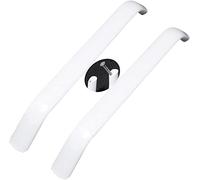 LKDCNUP Tiradores para armarios, 2 uds perillas de tocador tiradores armario arco blanco manijas aleación aluminio cajón baño Hardware