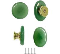 LKDCNUP Tiradores para armarios, Pomos de puerta cristal, tiradores cajón, 4 pomos, for, armario, aparador, 26x17 mm