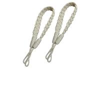 LKfjnhePF Abrazaderas Cortinas 4 Piezas algodón Tejido torsión Cortina Puntada Correa Titular de Hebilla Cuerda Accesorios casa
