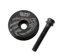 LKfjnhePF ArañAs para Bicicletas Tapa de Auriculares aleación Titanio for Bicicleta Superior vástago Ligero Potencia Carretera MTB for 28.6 mm 1 / 8quot;Piezas Horquilla(Black Claw -Screw)