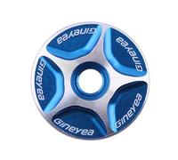 LKfjnhePF ArañAs para Bicicletas Tapa Superior for Auriculares de Bicicleta, Tapas Aluminio sin Rosca for montaña 28,6mm, Tapa for vástago for Ciclismo(28.6mm Blue)