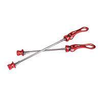 LKfjnhePF Cierre Eje Pasante Rueda Bicicleta 1 par del Eje de Bicicleta Pincho la rápida y Trasera Bicicletas Rueda Las Piezas aleación Aluminio 100mm / 135mm for MTB Bicicleta(Red)