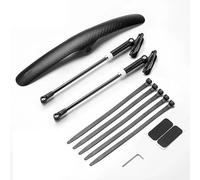 LKfjnhePF Guardabarros MTB 1/2 Piezas de Guardabarros Ciclismo Carretera, Delantero/Trasero for Bicicleta, fácil instalación, Soporte aleación Aluminio(1 PC-01)