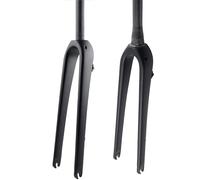 LKfjnhePF Horquilla MTB Horquilla de Fibra Carbono for Bicicleta Carretera Grava 700C Delantera Freno Disco Plana Recorrido ciclocross rígida y Recta cónica(Straight Matt)