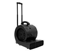 LKHDONG Air Mover Carpet Dryer 750 W Secador de suelo Blower Floor Fan 3 velocidades, secador de alfombras con mango retráctil y rueda, ventilador de suelo, función de temporizador (negro)