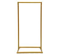 LKHDONG Arco de boda, marco de arco cuadrado, estructura de globos de metal, 50 x 40 x 100 cm, soporte decorativo para flores, soporte de fondo para fiesta de cumpleaños, boda, ceremonia, despedida de