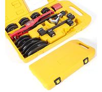 LKHDONG Juego de dobladora de tubos de 6 - 22 mm de diámetro, dobladora manual de tubos, 90 ángulos, doblador de tubos de cobre, doblador de tubos de mano para cobre y aluminio, 6, 8, 10, 12, 16, 19