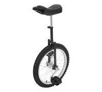 LKHDONG Monocicle - Monocicle unisex para bicicleta de 18 pulgadas con asas, altura ajustable de 73 a 85 cm, máx. 75 kg, color negro