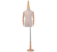 LKHGTR Mannequin sastres Forma de Vestimenta ficticia Femenina Mannequin Torso Body Diseñador de diseñadores Mostrar Accesorios Modelo de Ropa Desmontable Madera de Madera (b) Made in China
