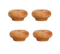 LKHGTR Muebles de Madera sólida Piernas de 2 cm Pateras de Mesa para el gabinete Camilla de Cama de 4 pies de Pelota Redondo Amarillo Almohadilla Made in China