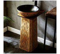 LKHGTR Pedestal Fregadero de lavavajillas Ceramicada de cerámica Washbasina de Pedestal para Interiores y Exteriores 44 x 40 x 80 cm (J) Made in China