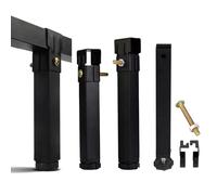 LKHGTR Pegas de Cama Ajustables Juego de 4, Feet Universal Metal Bed Frame, Soporte para Bases de lecho de Listones, piernas de Muebles para la Base del sofá y el colchón Made in China