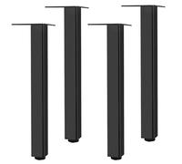 LKHGTR Pegas de Mesa Ajustables Juego de 4, 6-60 cm de Muebles de aleación de Aluminio Feets para Cocina, Soporte de televisión, gabinete de baño - Incluye Tornillos, 23.6 "Altura Made in China