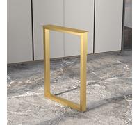 LKHGTR Pegas de Mesa de Metal Ajustables 11.8x24in/11.8x28in Piernas industriales de Hierro Pesado para Mesa de Comedor Descripción de la Oficina Desk Gold/Silver 2 Pack Made in China