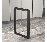 LKHGTR Pegas de Mesa de Metal Industrial Ajustable de Servicio Pesado para Escritorio de computadora y Mesa de Comedor de 4 Patas de Hierro Negro 11.8x24in/11.8x28in Made in China