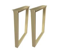LKHGTR Pegas de Mesa de Tubo Cuadrada de Metal de Oro de Servicio Pesado Juego de 2 Estilo rústico Industrial para Mesa de café de Comedor de Bricolaje o Escritorio de computadora Made in China