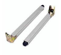 LKHGTR Pegas de Mesa Plegables de Acero Inoxidable Ajustable para Muebles de Barra de Comedor Diseño telescópico con Rango de Altura de 300 cm (Plata 62 cm) Made in China