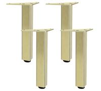 LKHGTR Pegas de Mesa Redonda Ajustable Juego de 4, Altura de aleación de Aluminio 6-60 cm, Soporte de Muebles para Cocina, Soporte de televisión, gabinete de baño - Incluye Tornillos, 20 cm/7.9" Made