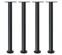 LKHGTR Pegas de Muebles de Acero Inoxidable Ajustable para gabinetes de baño de Bricolaje Juego de 4 Negros 350 mm Made in China