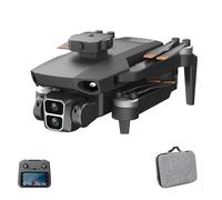 LKHLTBF Negro,Dual Battery,dron Profesional l106-1 con GPS, cámara HD 4k, Pantalla remota, WiFi 5g, 3 km, EIS, evitación de obstáculos, FPV, cuadricóptero sin escobillas