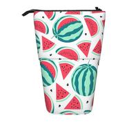 LKHVGY Estuche retráctil vertical con estampado de sandía de frutas, apto para bolígrafos, cosméticos y pequeños elementos esenciales, uso diario, Como se muestra en la imagen, Talla única, Estuche