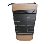LKHVGY Music Sound Wave - Estuche telescópico multifuncional para lápices, organizador de oficina, caja de almacenamiento para bolígrafos, Claqueta de películas, Talla única, Estuche telescópico