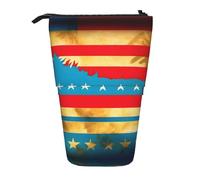 LKHVGY Native American - Estuche telescópico para lápices, estuche de papelería, organizador retráctil de pie, Bandera nativa de Hawai, Talla única, Estuche telescópico